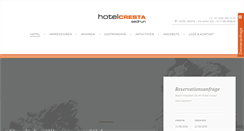 Desktop Screenshot of hotelcresta.ch